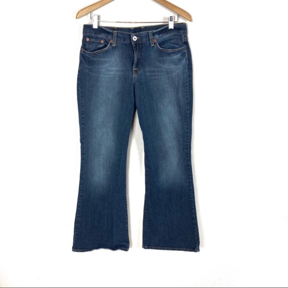 Lucky Brand Sweet N’ Low Boot Cut Mid Rise Stretch Dark Wash Jeans Women’s Sz 14